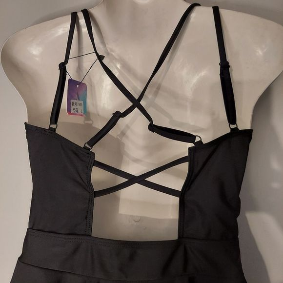 Black Swim Dress - Picture 6 of 7